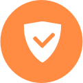Shield Icon in Orange