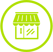Shop Icon in Green