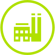 Building Icon in Green